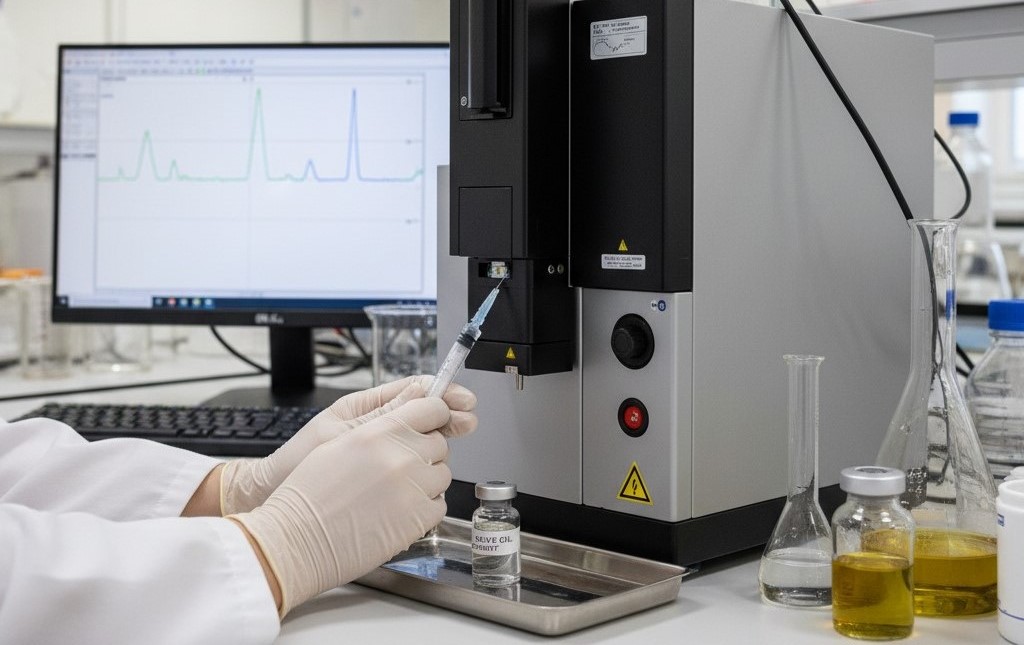 Análisis de aceite en laboratorio